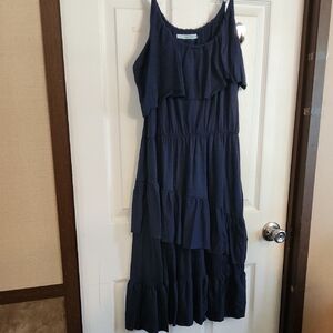 Maurices Blue Ruffled Tiered Sundress